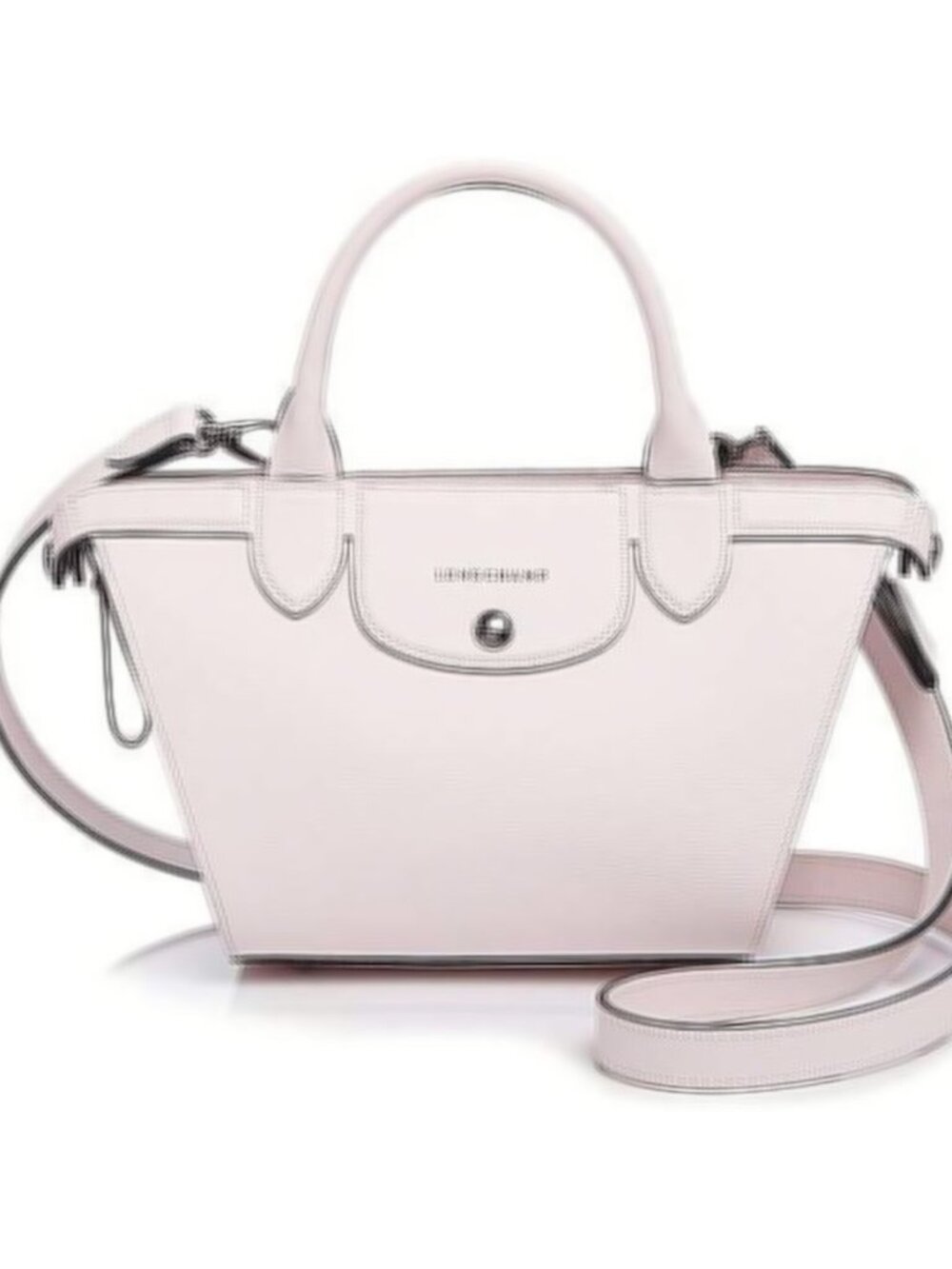 New w/Tags Longchamp Le Pliage Heritage - Small Satchel Bag in Ecru -  $920